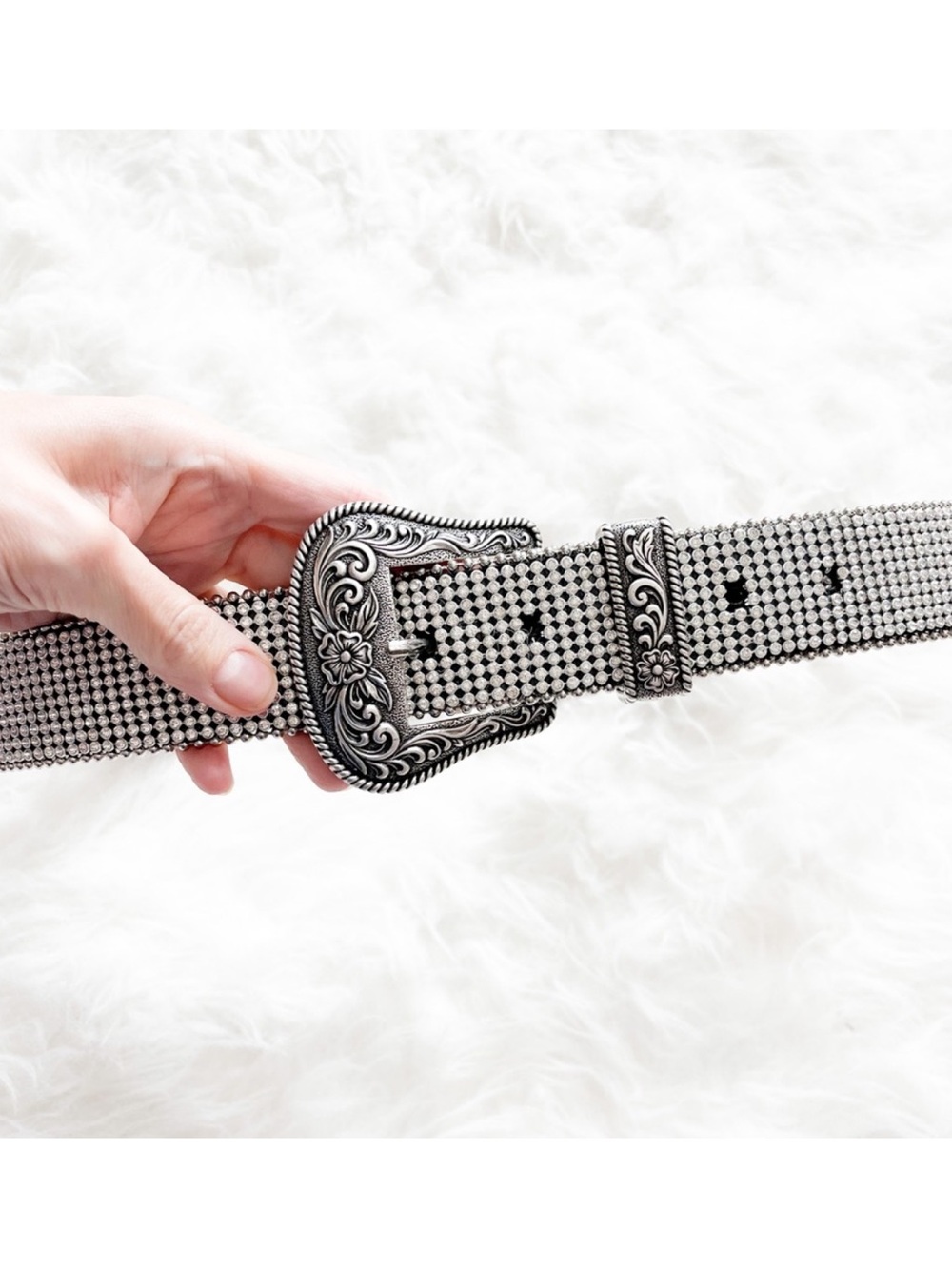 Free People Western Silver Stud
Belt